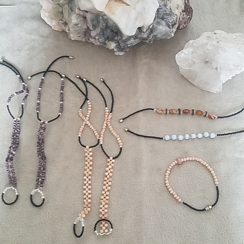 Set of 2 Barefoot sandal anklets